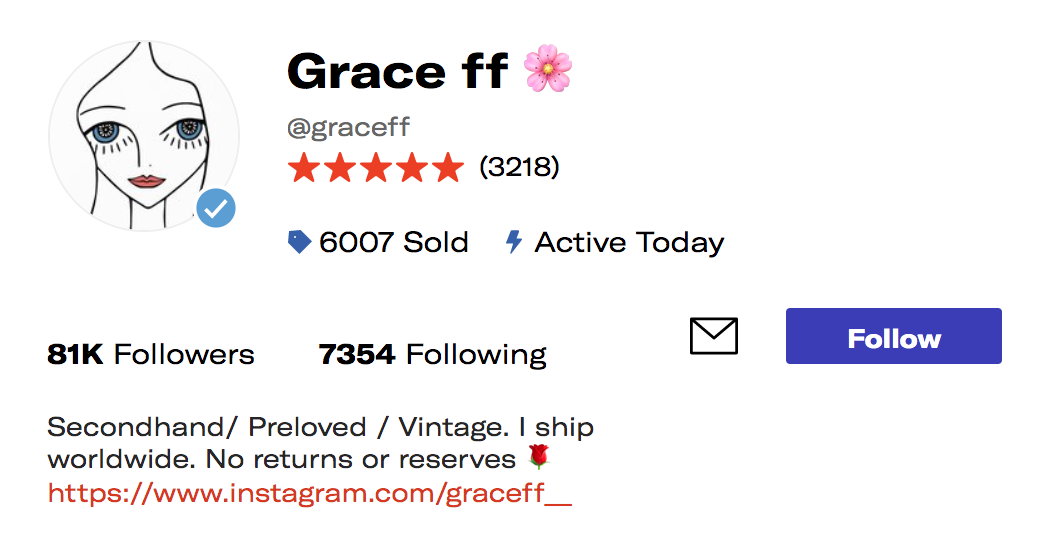 The biggest benefit of depop verified sellers should be the blue tick status